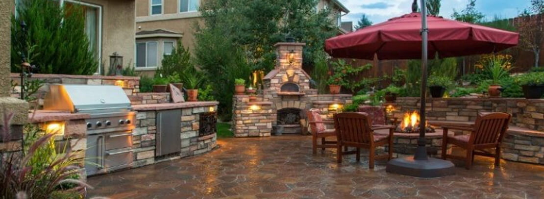 Backyard with Natural Stone