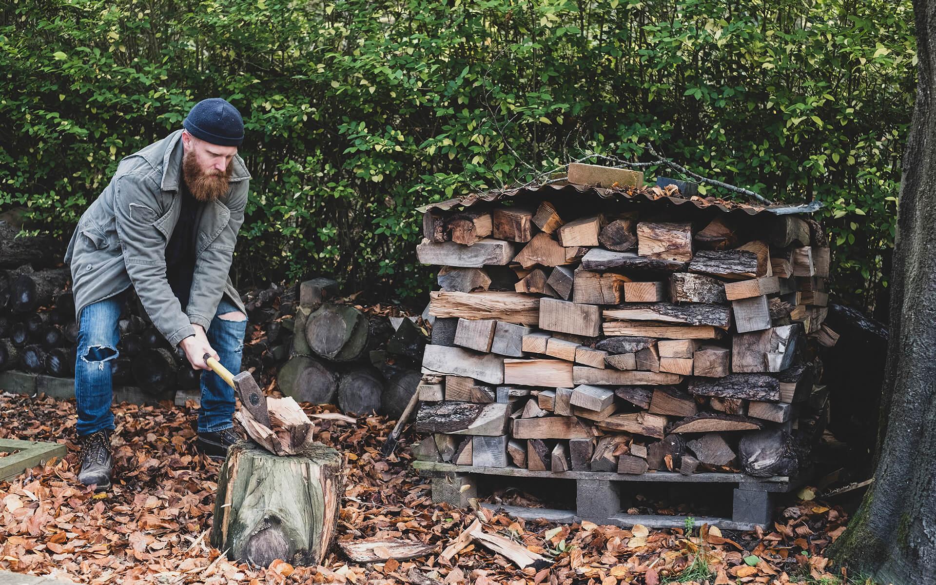 DIY Firewood Storage Rack