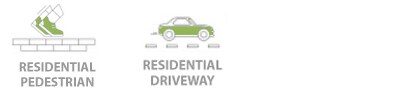 Residential Driveway, Residential and Commercial Pedestrian