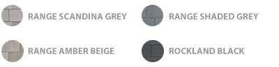 Range Ambroise Beige, Range Scandina Grey, Range Shaded Grey, Rockland Black