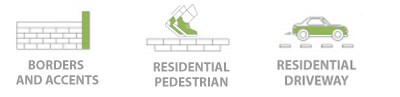 Accents and Borders, Residential and Commercial Pedestrian, Residential Driveway