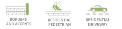 Accents and Borders, Residential and Commercial Pedestrian, Residential Driveway