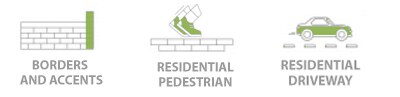 Accents and Borders, Residential and Commercial Pedestrian, Residential Driveway