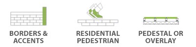 Accents and Borders, Pedestal or Overlay, Residential and Commercial Pedestrian