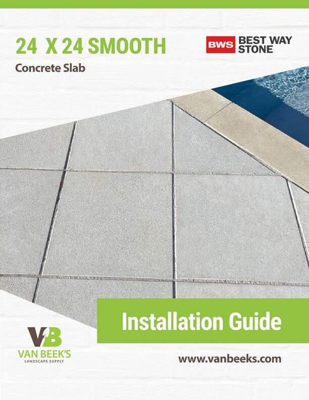 Best Way Stone 24 x 24 Smooth Concrete Slab Installation Guide