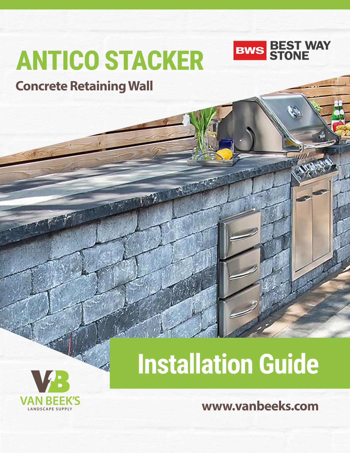 Permacon Vario Concrete Retaining Wall Installation Guide