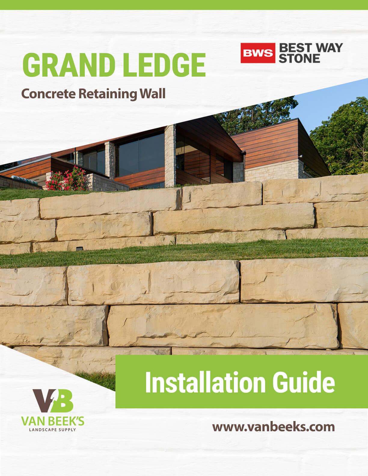 Best Way Stone Grand Ledge Concrete Retaining Wall Installation Guide