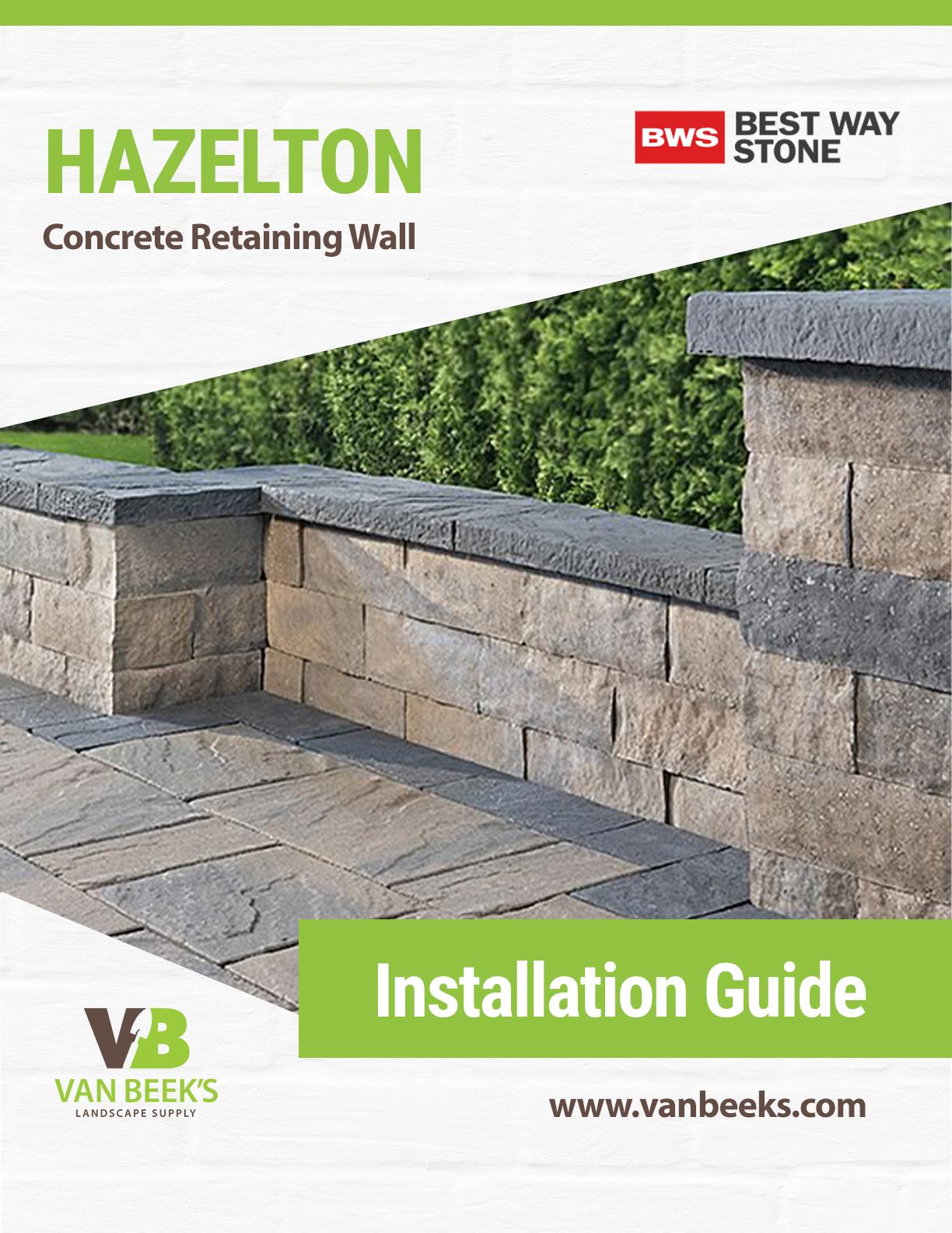 Permacon Vario Concrete Retaining Wall Installation Guide