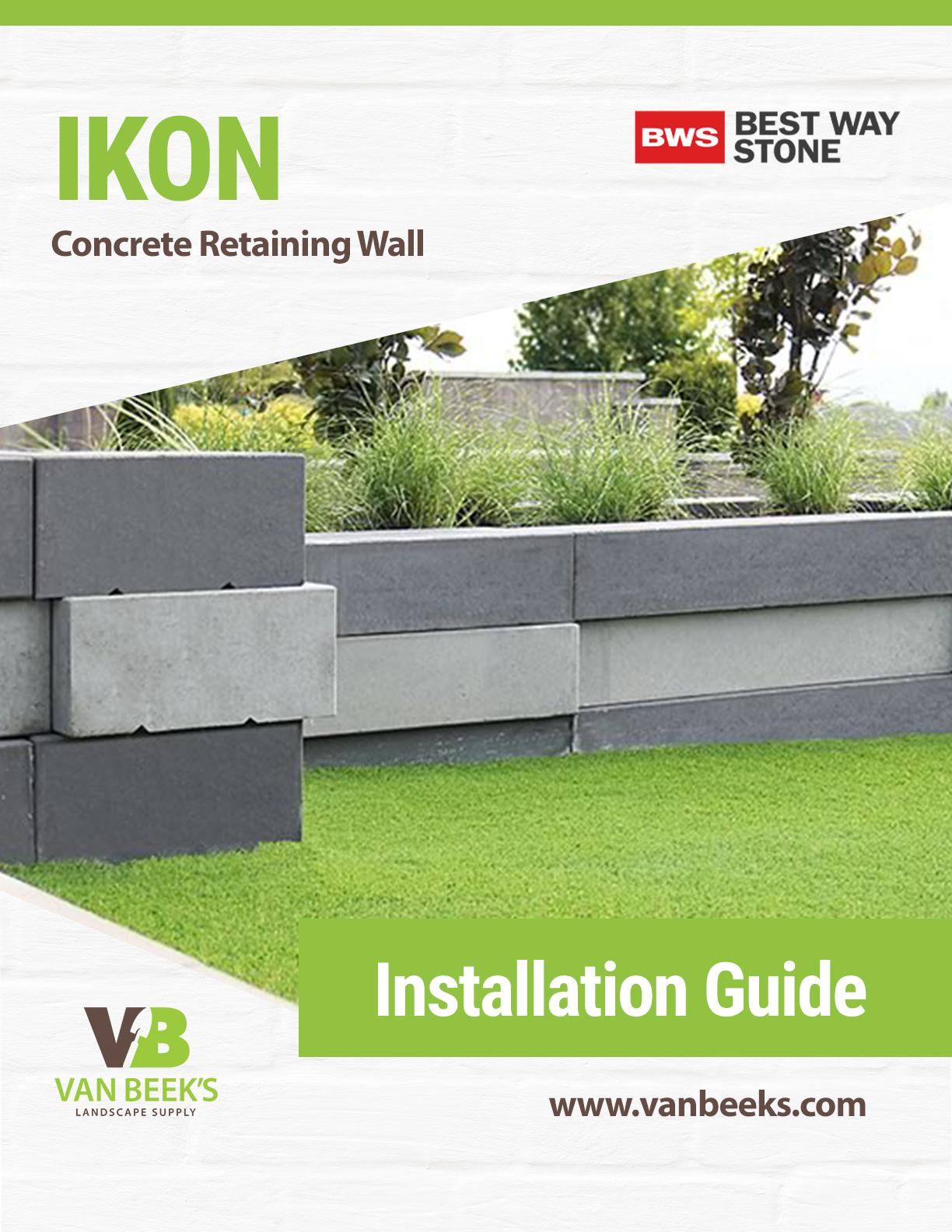 Permacon Vario Concrete Retaining Wall Installation Guide