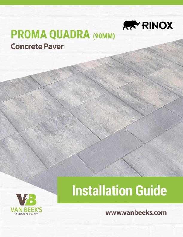 Rinox Proma Quadra Concrete Paver Installation Guide