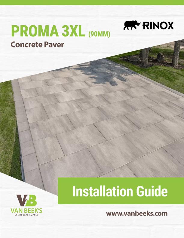 Rinox Proma 3XL Concrete Paver Installation Guide