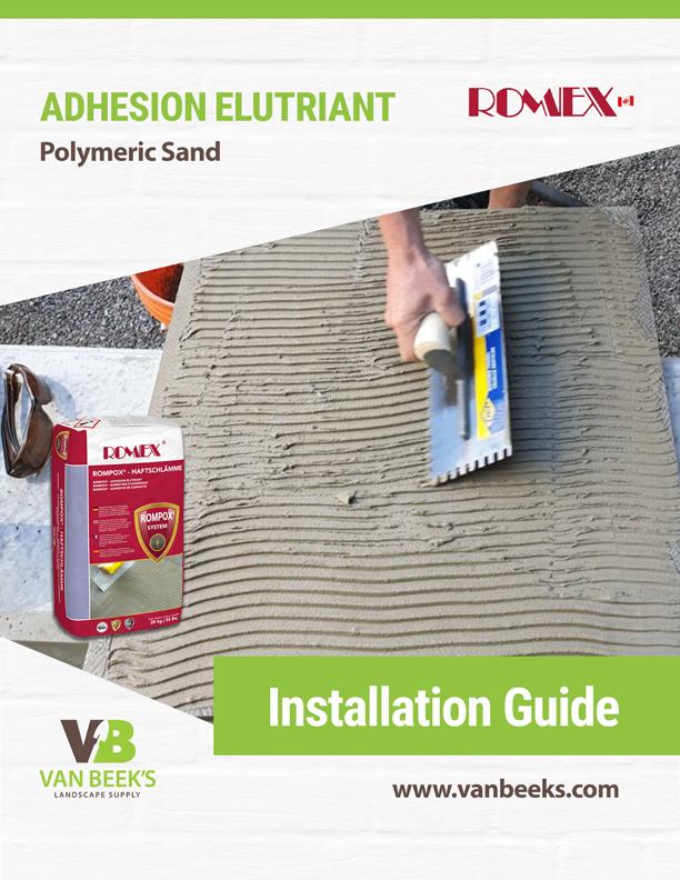 Rompox Adhesion Elutriant Polymeric Sand Installation Guide